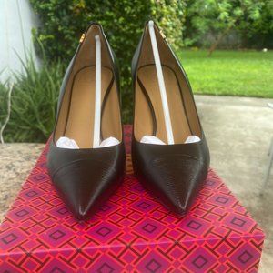 Tory Burch Black Cap-Toe Pump